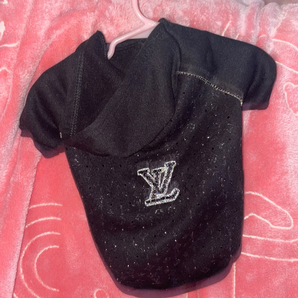 15”L designer dog hoodie (small breeds)